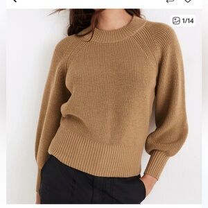 Madewell Poole Balloon Sleeve Sweater